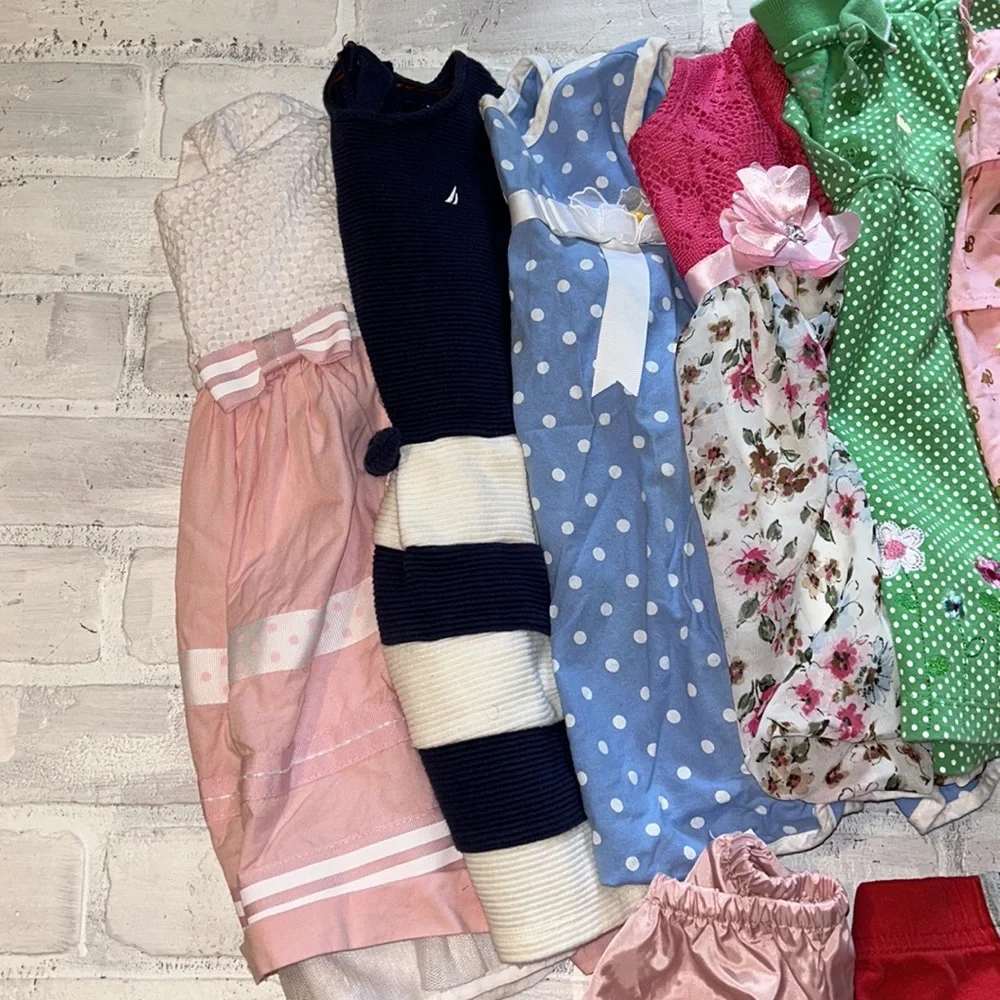 Babygirl toddler 18m spring & summer dress top onesie bundle!!
